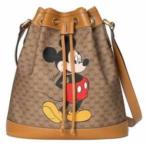 GUCCI MICKEY MOUSE YEAR OF THE MOUSE BUCKET BAG